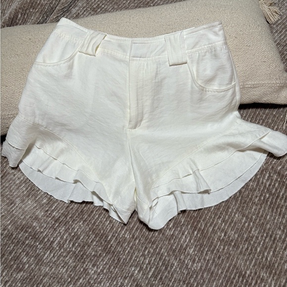 CeCe Pants - CeCe High Waist White Women's Shorts